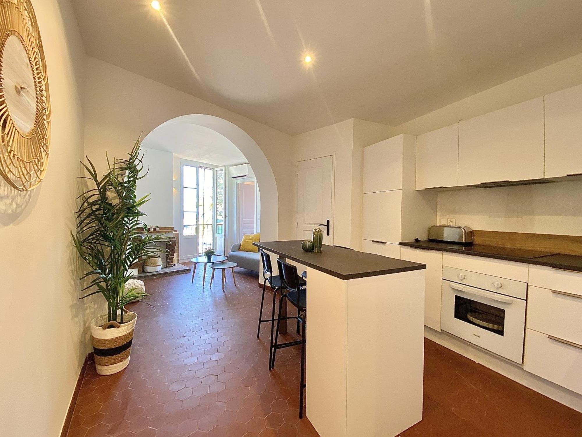Sablettes Beach-Plage-Vue Mer-Centre Ville Menton Habitación foto